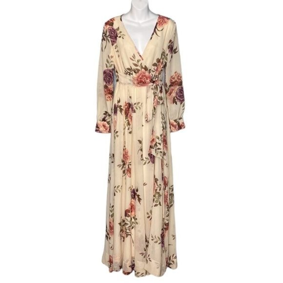 SOLD Baltic Born Lydia Long Sleeve Maxi Floral Dress - Picture 2 of 5